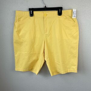 NWT Christopher & Banks Yellow Shorts SiE 22W